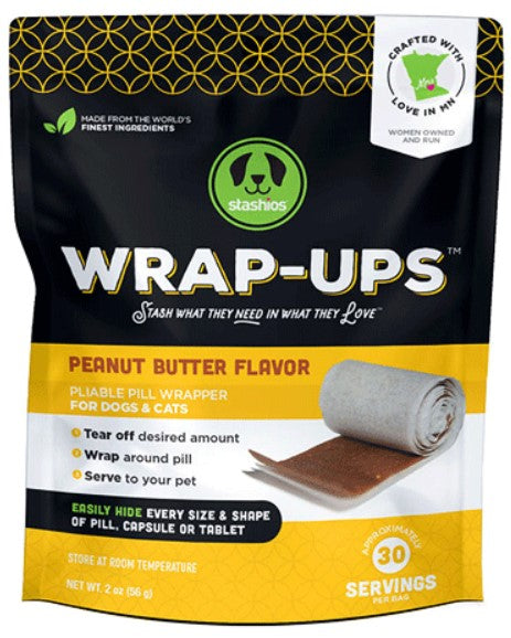 Stashios Wrap-Ups Peanut Butter 2.1oz Bag
