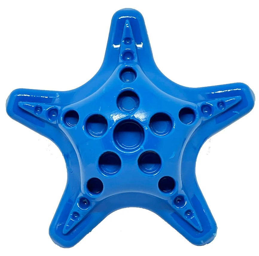 SodaPup Starfish Ultra Durable Nylon Dog Chew Toy for Aggressive Chewers - Blue