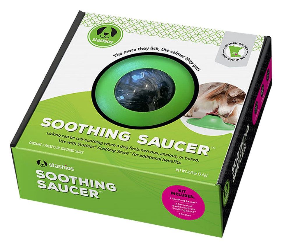 Stashios Soothing Saucer Kit w/ Calming Bone Beef Broth