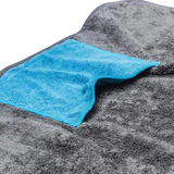 Load image into Gallery viewer, Messy Mutts Dog Ultra Soft Dog Towel with Hand Pockets - Grey Medium (32&quot; x 20&quot;)