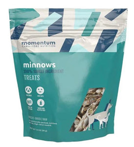 Momentum Single Ingredient Freeze-Dried Dog & Cat Treats - Minnow Treats 2oz Bag