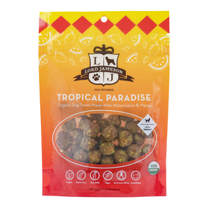 Lord Jameson Organic Dog Treats Tropical Paradise - Watermelon + Mango 3oz Bag