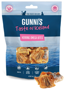 Gunni's Cat Treats Herring Omega Bites 1.5oz bag