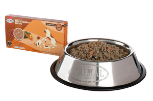 Primal Gently Cooked Frozen Dog Food Beef & Carrot Recipe 8oz Box