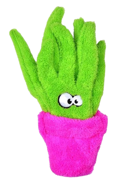 Cycle Dog Duraplush Unstuffed Potted Aloe Vera Dog Toy