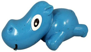 Cycle Dog 3-Play Hippo Dog Toy - Blue - MED
