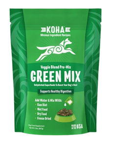 KOHA Dehydrated Green Mix for Wet & Raw Dog Food 2lb Bag