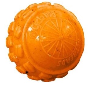 Cycle Dog High Roller Dog Ball - Orange -