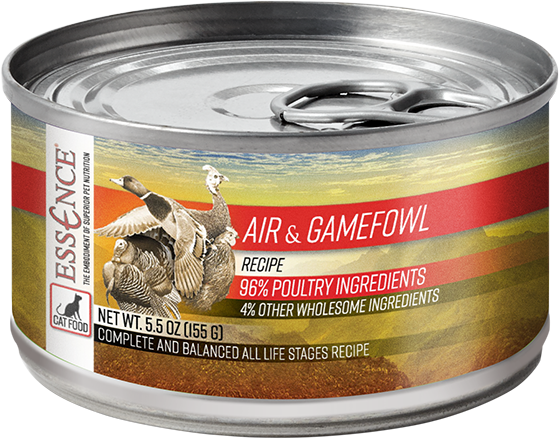 Essence Wet Cat Food Air & Game Fowl Recipe 5.5oz CASE