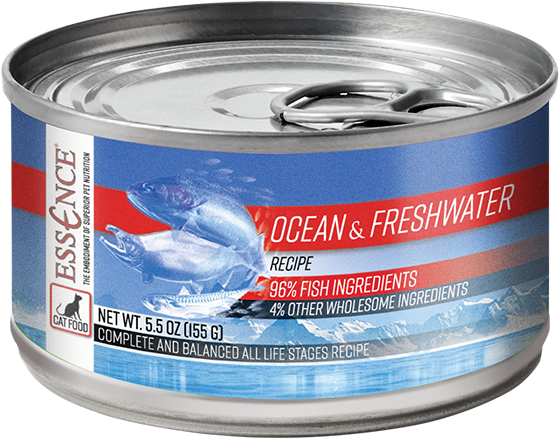 Essence Wet Cat Food Ocean & Freshwater Recipe 5.5oz CASE
