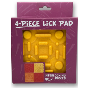 Poochie Butter Lick Pads w/ Interlocking Pieces - 4 Pieces