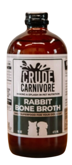 Crude Carnivore Bone Broth - Rabbit 16oz
