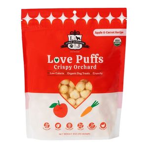 Lord Jameson Organic Dog Treats - Love Puffs - Crispy Orchard 4oz Bag