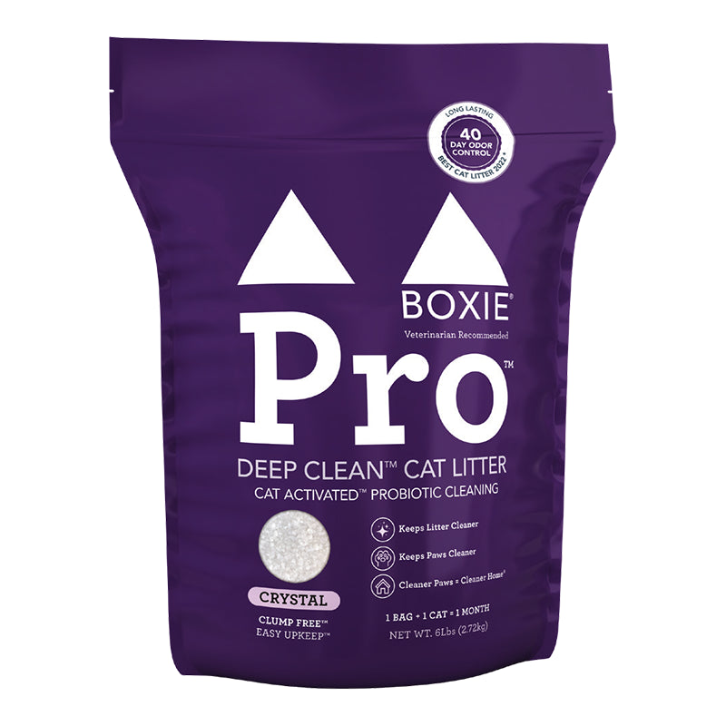 BoxiePro® Crystal Deep Clean™ Probiotic Clay Cat Litter – The