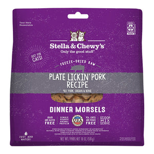 Stella & Chewy's Freeze-Dried Raw Cat Food Dinner Morsels Plate Lickin' Pork
