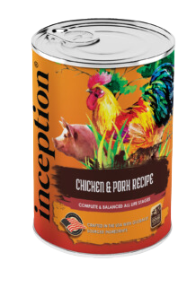 Inception Wet Dog Food Chicken & Pork Recipe 13oz Can