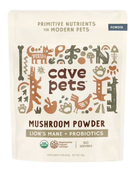 Cave Pets Lion's Mane + Probiotics Mushroom Powder 90g Pouch