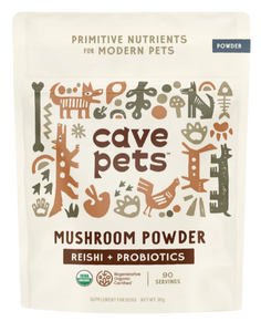 Cave Pets Reishi + Probiotics Mushroom Powder 90g Pouch