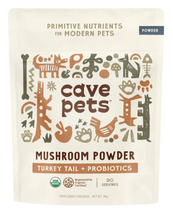 Cave Pets Turkey Tail+ Probiotics Mushroom Powder 90g Pouch