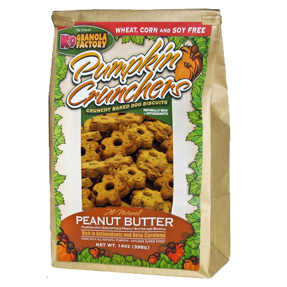 K9 Granola Factory Pumpkin Crunchers - Peanut Butter & Banana 14oz Bag