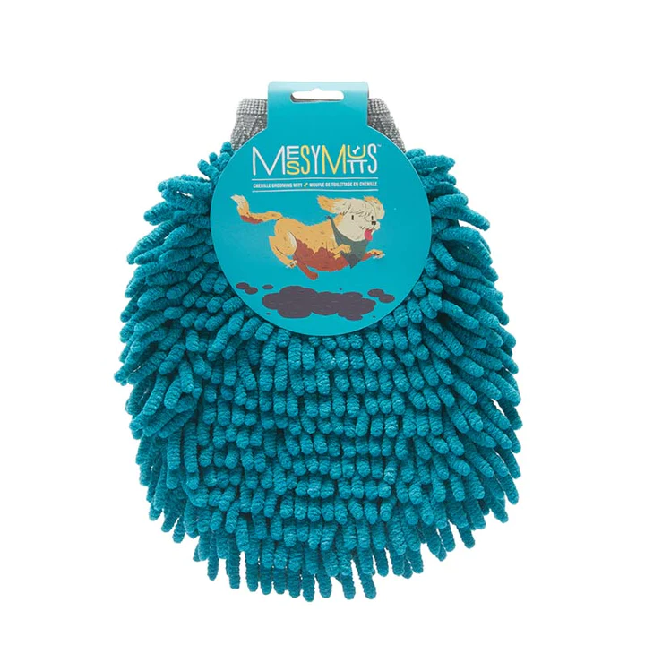 Messy Mutts Chenille Grooming Mitt & Paw Cleaner