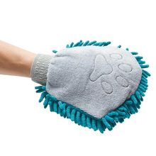 Load image into Gallery viewer, Messy Mutts Chenille Grooming Mitt &amp; Paw Cleaner